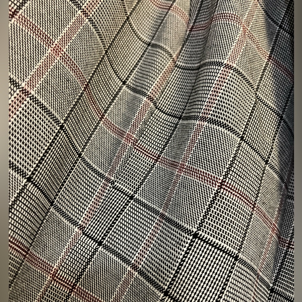 Plaid Patterned Coat